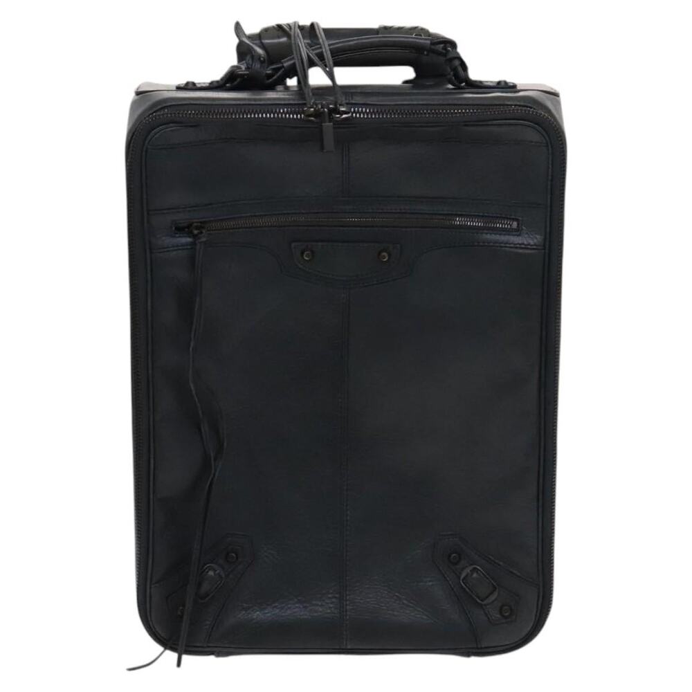 Balenciaga Leather Suitcase Khaki Green